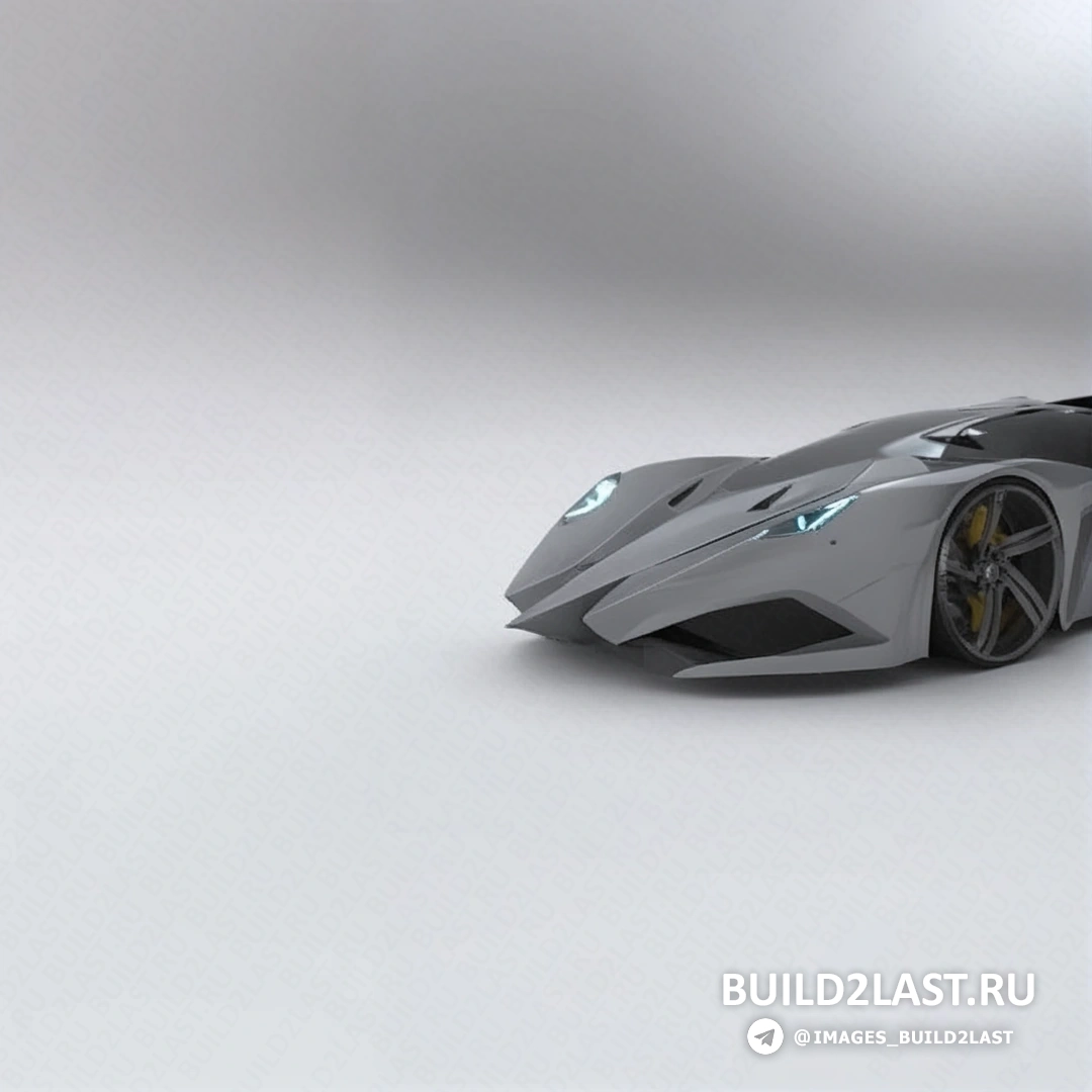Вид сбоку на Lamborghini Ferruccio, подчеркнуты линии кузова и низкий профиль